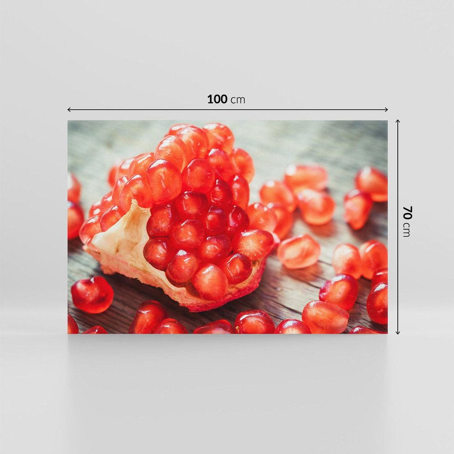 Obraz na płótnie 100x70 - Granatowa Inspiracja Kuchni - granat, kuchnia