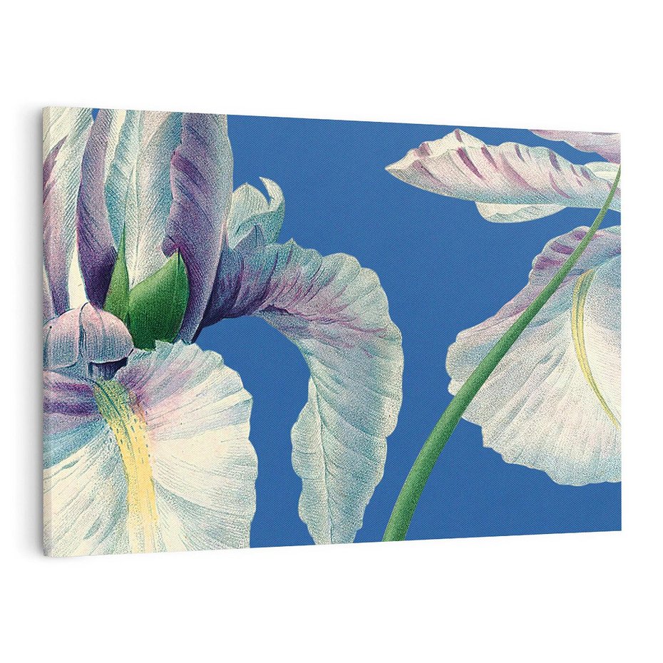 Obraz na płótnie 100x70 - Rapsodia malarskich gestów - wielkie kwiaty, zbliżenie