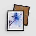 Plakat w ramie 40x50 - Graficzna magia kobiecej twarzy - grafika, kobieta - rama czarna