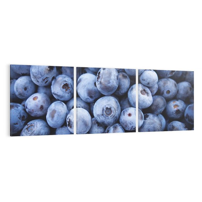 Obraz na płótnie 120x40 - Borówki Leśna Harmonia - borówki, owoce