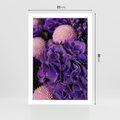 Plakat bez ramy 21x30 - Fioletowa hortensja - kwiaty, hortensja