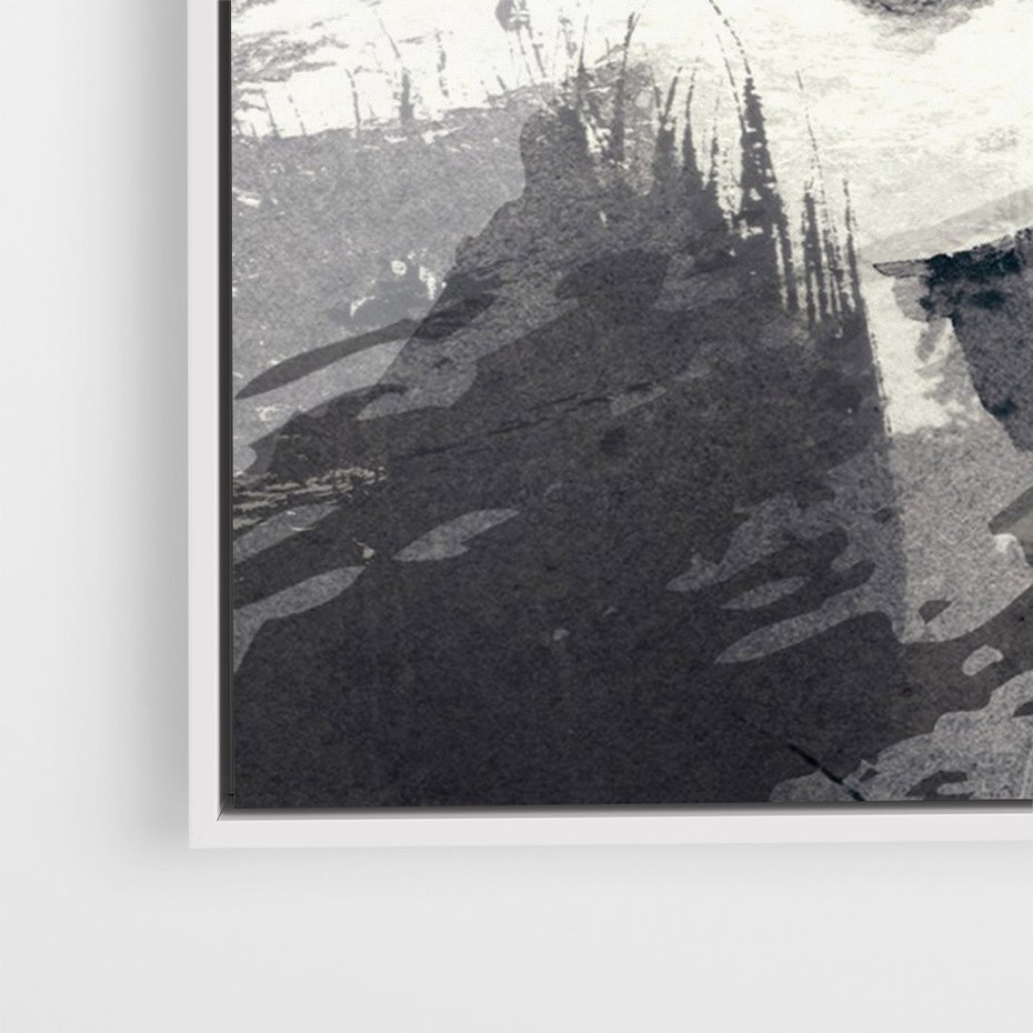 Obraz w ramie 50x70 - Abstrakcyjna wizja kobiety - abstrakcja, kobieta - rama biała