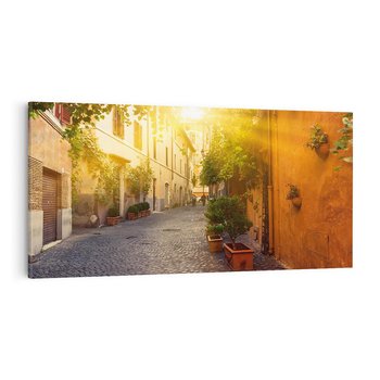 Obraz na płótnie 120x60 - Życie w ruchu - uliczka, miasto