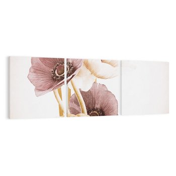 Obraz na płótnie 90x30 - Eksplozja kolorów - akwarela, maki