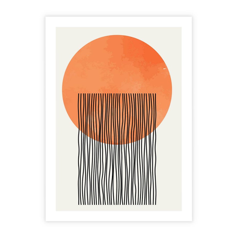 Plakat bez ramy 40x50 - Echa Wyobraźni - koło, boho styl