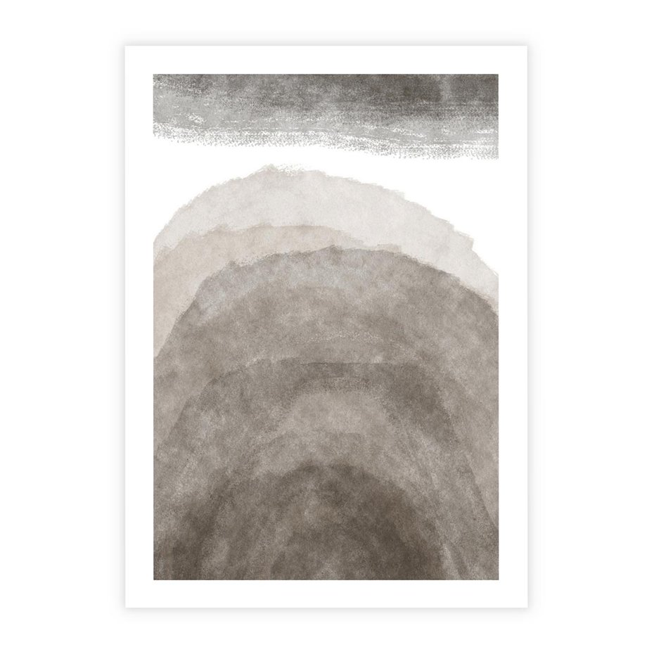 Plakat bez ramy 30x40 - Przenikające Kształty - rozmyte cienie, abstrakcja