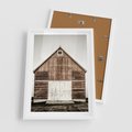 Plakat w ramie 50x70 - Rustykalny Drewniany Domek - domek, drewniany dom - rama biała