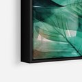 Obraz w ramie 50x70 - Zieleń Tropików - tropikalne zielone liście palmy, monstera - rama czarna