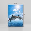 Obraz na płótnie 70x100 - Spotkanie z naturą - morze, delfiny