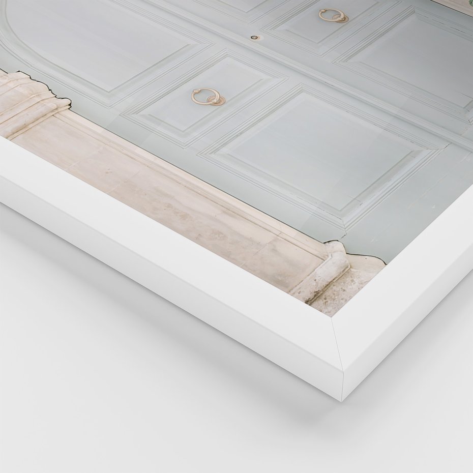 Zestaw obrazy w ramie 30x40 galeria - Podróże, wakacje, typografia, Włochy - rama biała