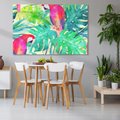Obraz na płótnie 70x50 - Egzotyczna Przygoda - tropikalne, liście