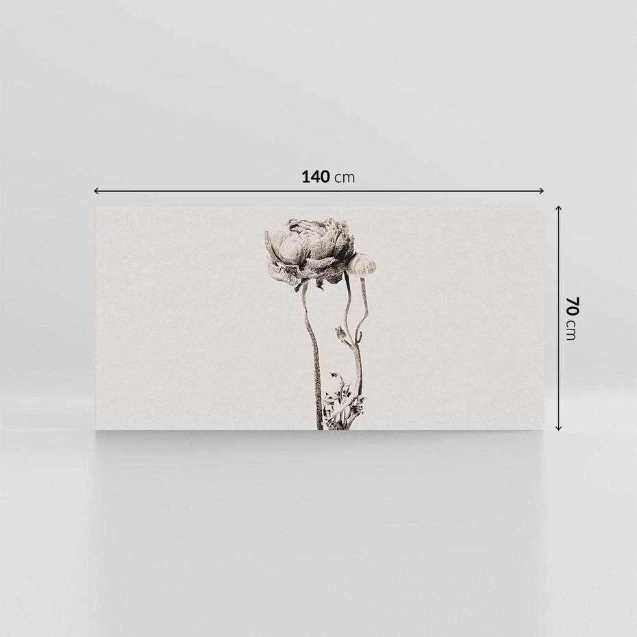 Obraz na płótnie 140x70 - Cień Kwiatowej Delikatności - kwiat, cień