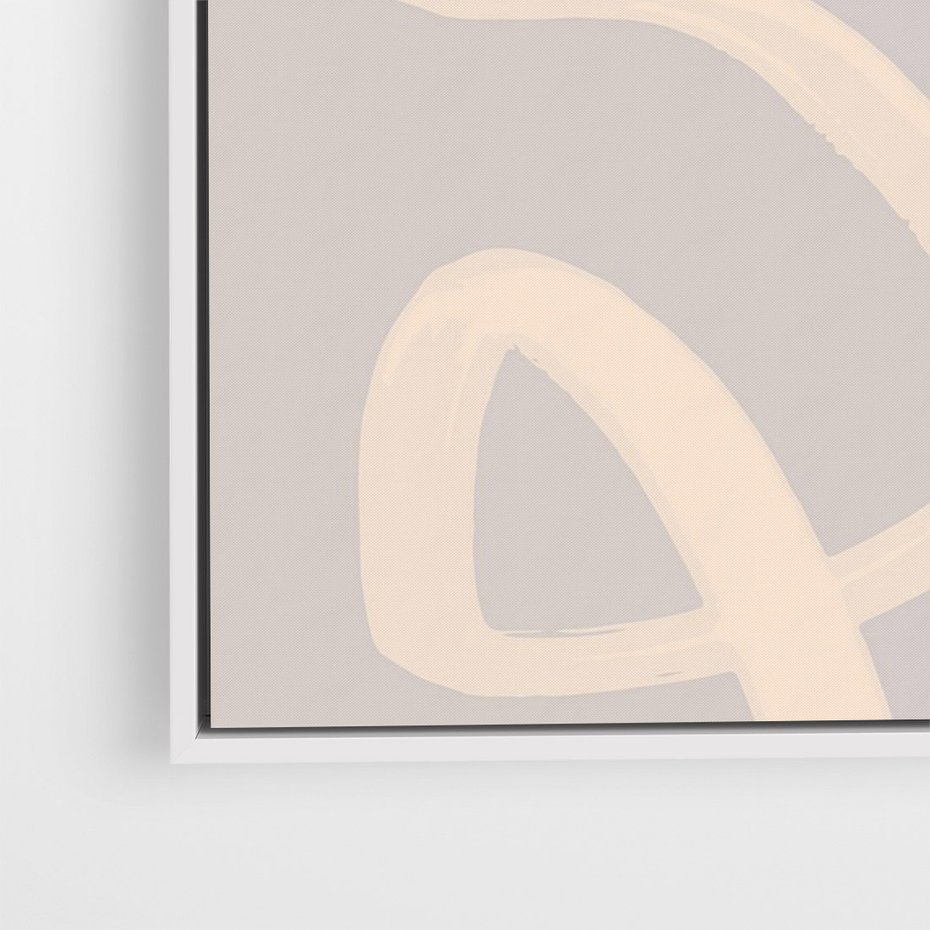 Obraz w ramie 50x70 - Nowoczesne Odbicia - minimalistyczny obraz, nowoczesny - rama biała