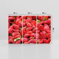 Obraz na płótnie 120x80 - Truskawki Czerwone Kropki Uczuć - truskawki, owoce