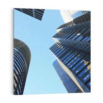 Obraz na płótnie 50x50 - Architektura wieżowców - Architektura, wieżowce