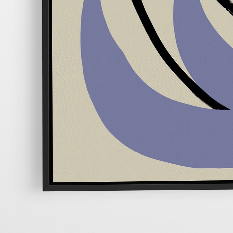 Obraz w ramie 50x70 - Bezgraniczne Przenikanie - minimalizm, boho plakat - rama czarna