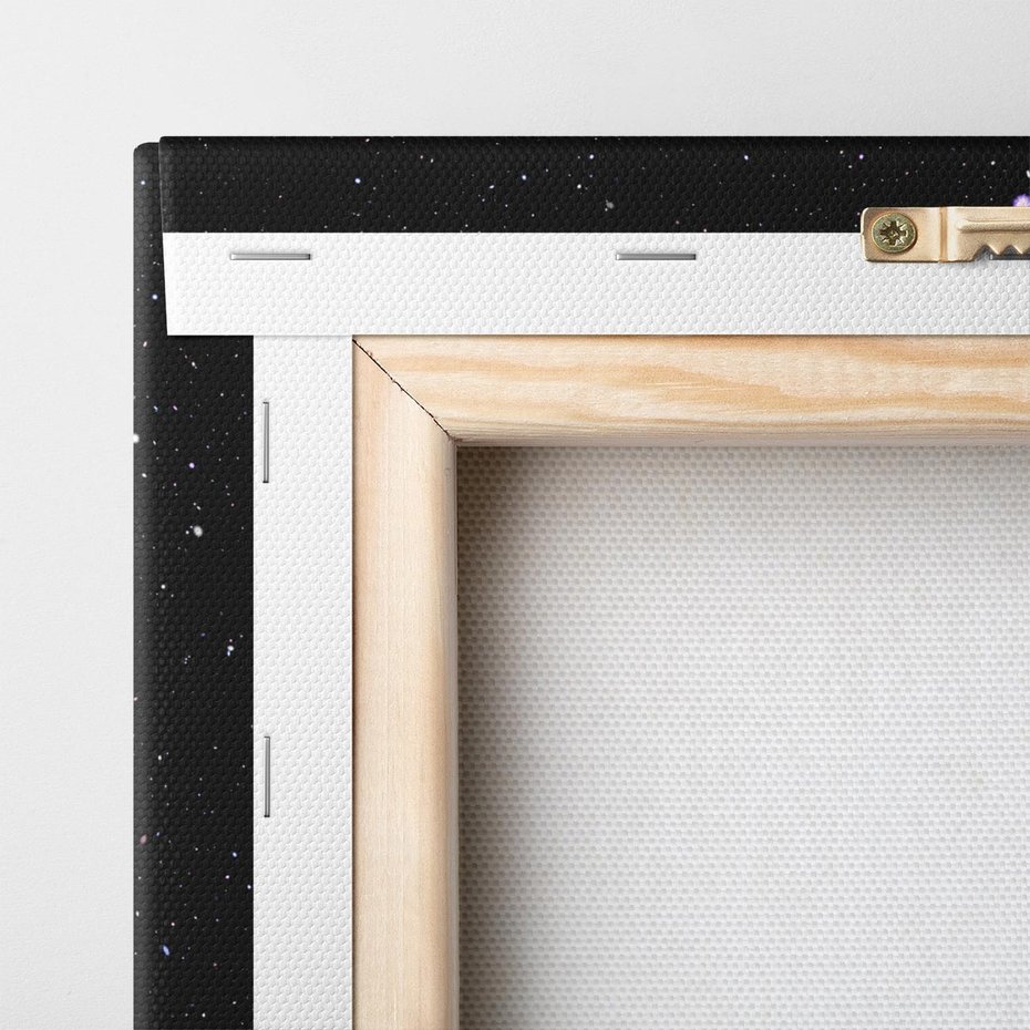 Obraz na płótnie 120x60 - Księżyc kosmiczny - księżyc, kosmos