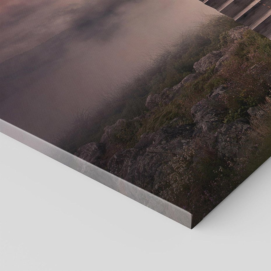 Obraz na płótnie 120x80 - Wędrówka po malowniczej drodze - droga, schody