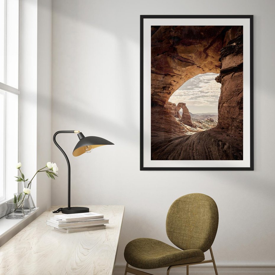 Plakat bez ramy 30x40 - Kanionowy Labirynt - pustynia, skały