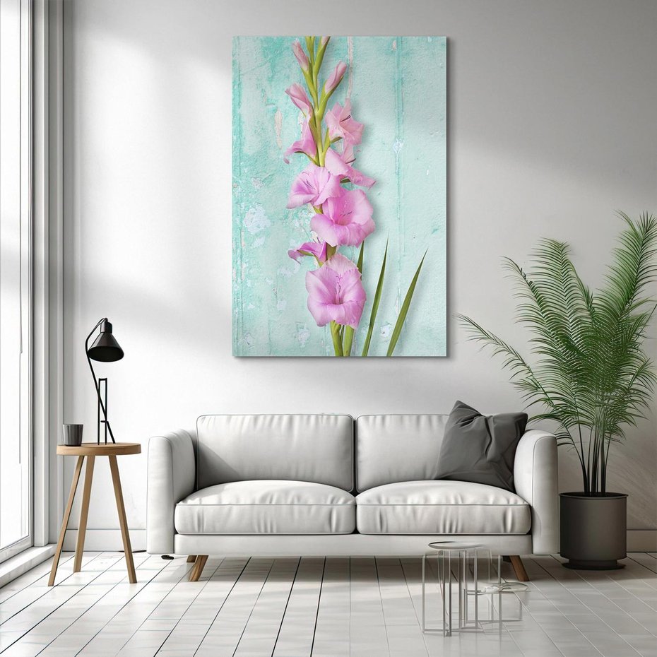 Obraz na płótnie 80x120 - Piękno w delikatności - kwiaty, różowe