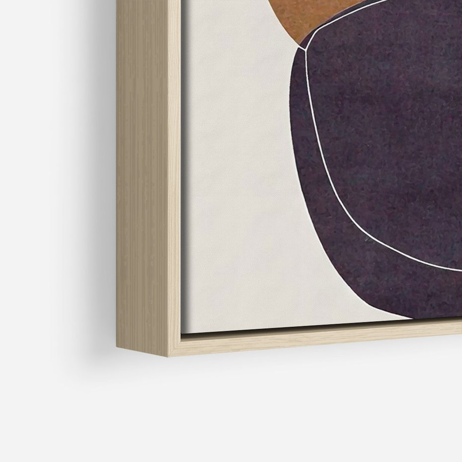 Obraz w ramie 50x70 - Rozkwitające Przenikające Formy - abstrakcyjny obraz, geometryczne formy - rama drewno