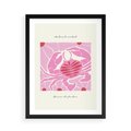 Plakat w ramie 50x70 - Rozświetlone Impresje - abstrakcyjny plakat, krab - rama czarna