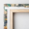 Obraz na płótnie 80x80 - Miasto Taksówek - taksówki, miasto
