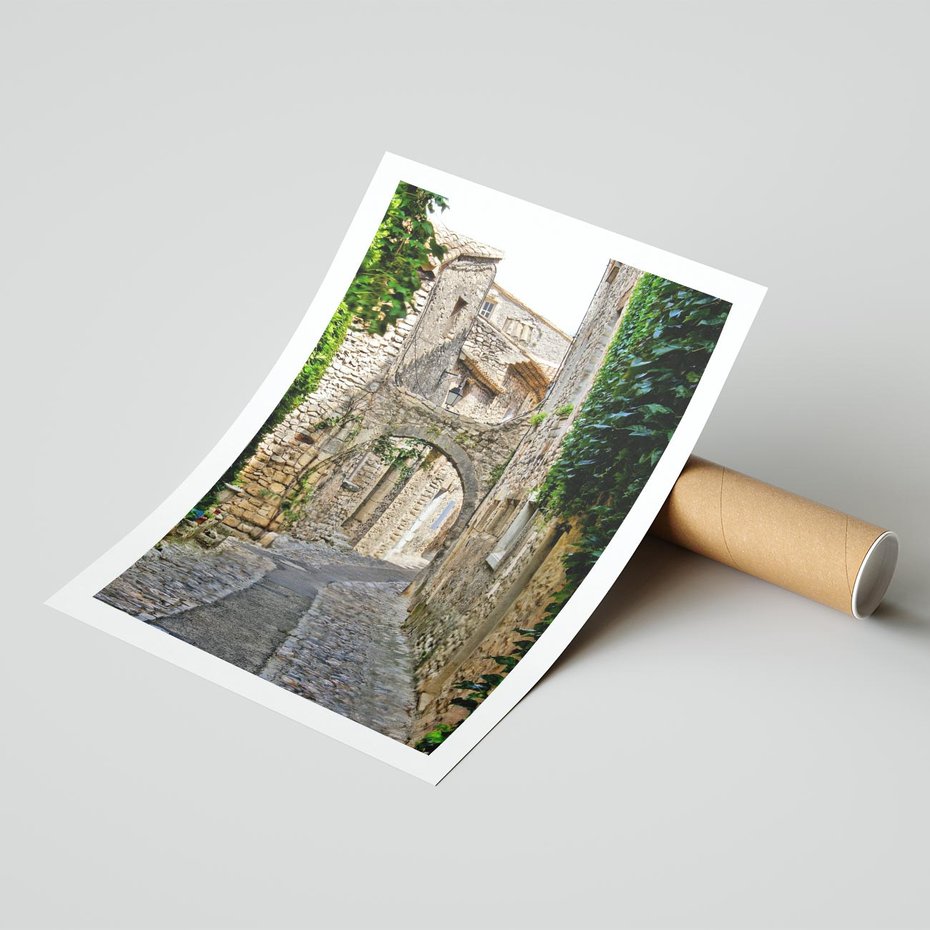 Plakat bez ramy 50x70 - Urokliwa perspektywa uliczki - uliczka, perspektywa