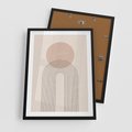 Plakat w ramie 50x70 - Konturem Zdefiniowane - boho plakat, minimalizm - rama czarna
