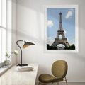 Plakat bez ramy 21x30 - Paryż z wieżą Eiffla - Eiffla, Paryż