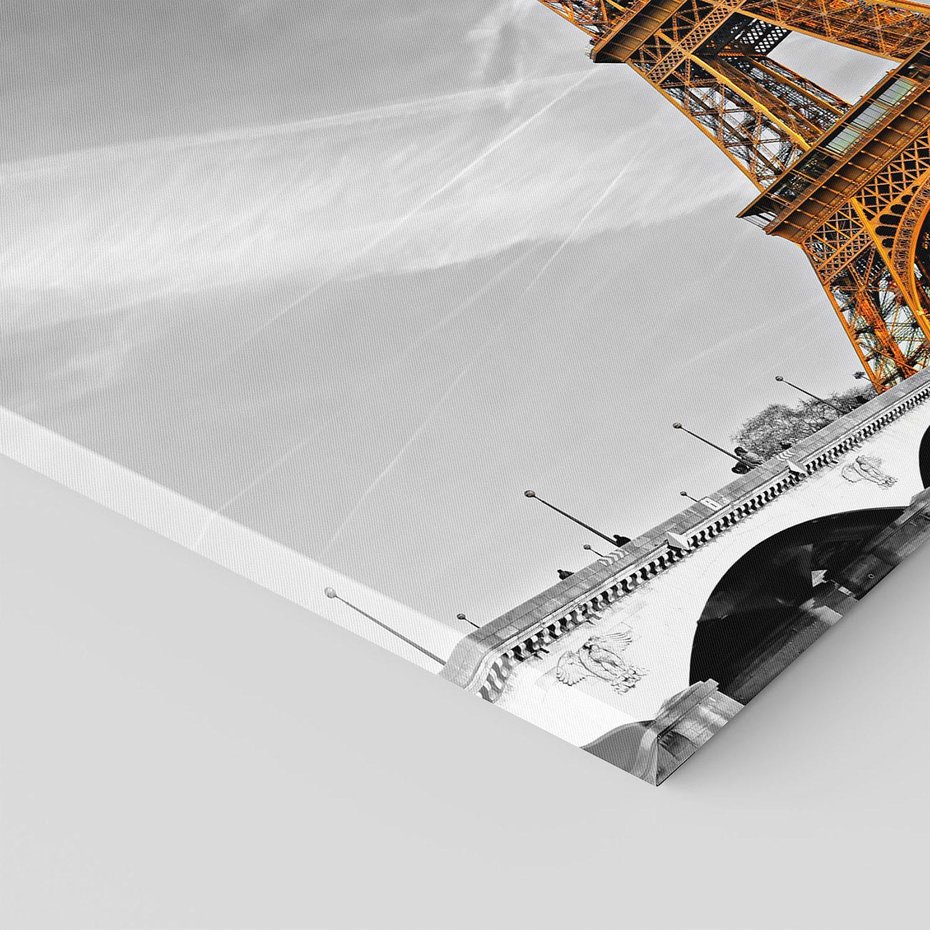 Obraz na płótnie 80x80 - Echa Wieży Eiffla - wieża, Eiffla