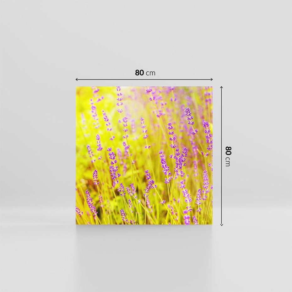 Obraz na płótnie 80x80 - Delikatność natury - lawenda, kwiaty