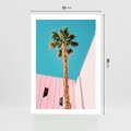 Plakat bez ramy 21x30 - Palma w Miami - palma, miami