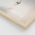 Zestaw obrazy w ramie 50x70 galeria - Wakacje, podróż, samolot, typografia - rama drewno
