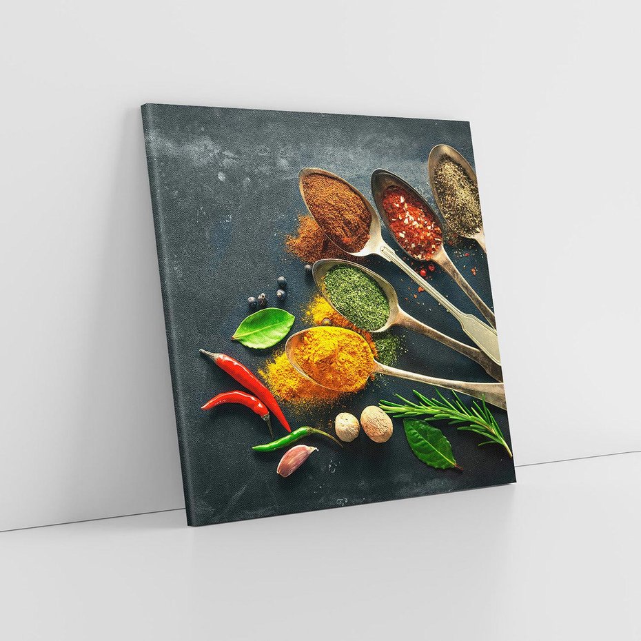 Obraz na płótnie 50x50 - Smak Orientu - przyprawy, azja
