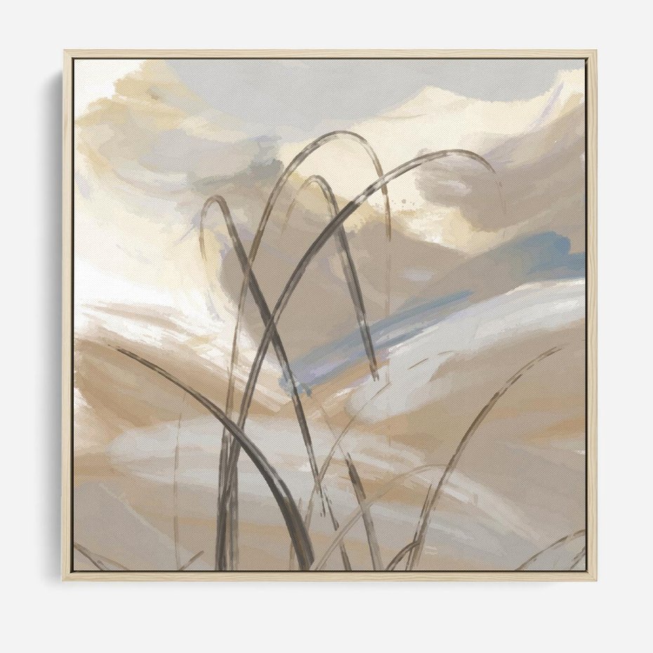 Obraz w ramie 50x50 - Nowoczesne Odbicia - akwarela, obraz - rama drewno