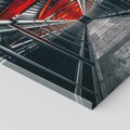 Obraz na płótnie 80x80 - Nieskończoność Przestrzeni - korytarz, perspektywa