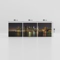 Obraz na płótnie 90x30 - Nowy Jork nocą - New York, Nowy