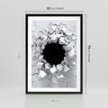 Plakat w ramie 50x70 - Nowoczesna Abstrakcja - grafika, nowoczesna - rama czarna