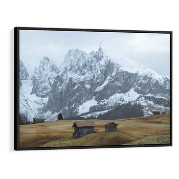 Obraz w ramie 100x70 - Odkryj Ich Urok - góry, skandynawia - rama czarna