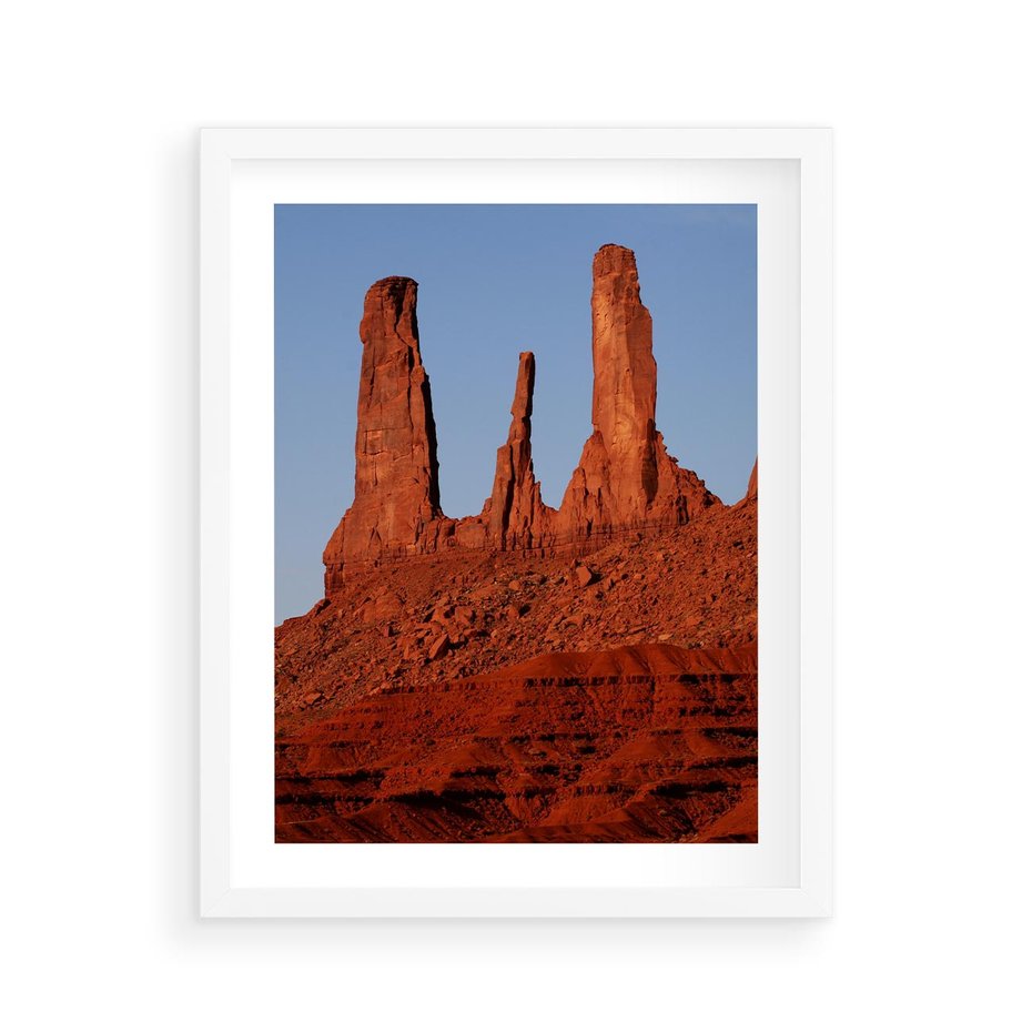 Plakat w ramie 40x50 - Wielki Kanion - majestat pustyni - Wielki Kanion, pustynia - rama biała