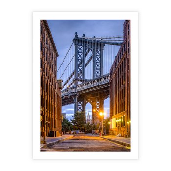 Plakat bez ramy 50x70 - Most w mieście - most, miasto