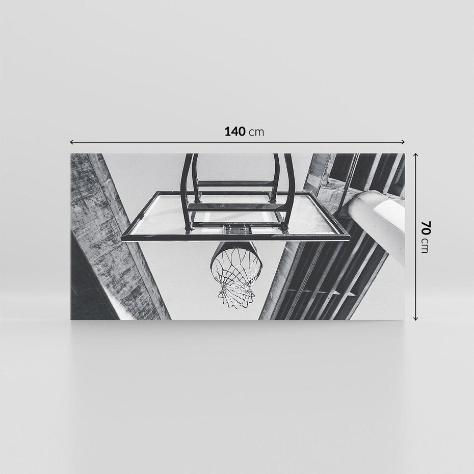 Obraz na płótnie 140x70 - Koszykówka - Radość Gry w Kosz - koszykówka, kosz