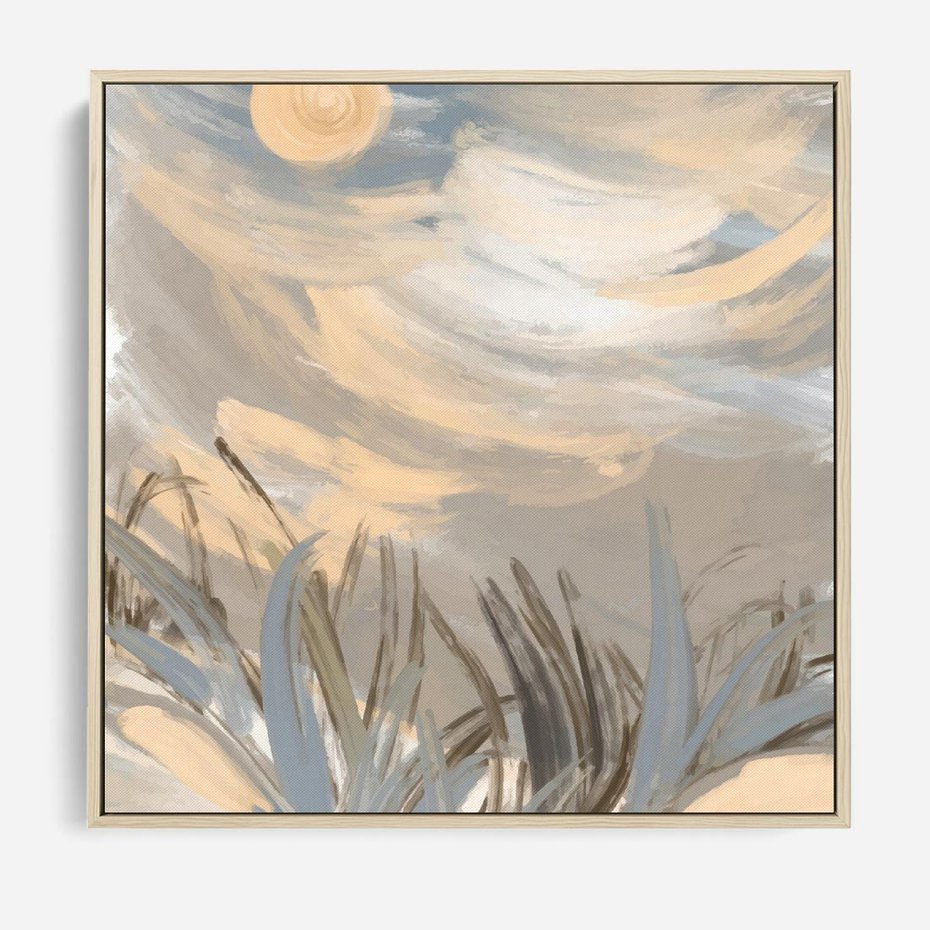 Obraz w ramie 80x80 - Światłości Taniec - akwarela, obraz - rama drewno