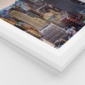 Plakat w ramie 40x50 - Manhattan - Wieżowce Nowego Jorku - Manhattan, Nowy Jork - rama biała
