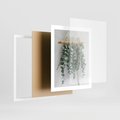 Plakat w ramie 40x50 - Uwodzicielska zieleń eukaliptusa - eukaliptus, zielone - rama biała