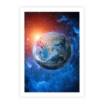 Plakat bez ramy 30x40 - Planeta w nieskończoności - ziemia, kosmos