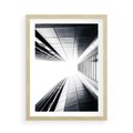 Plakat w ramie 50x70 - Architektura o Prostych Formach - architektura, proste formy - rama drewno