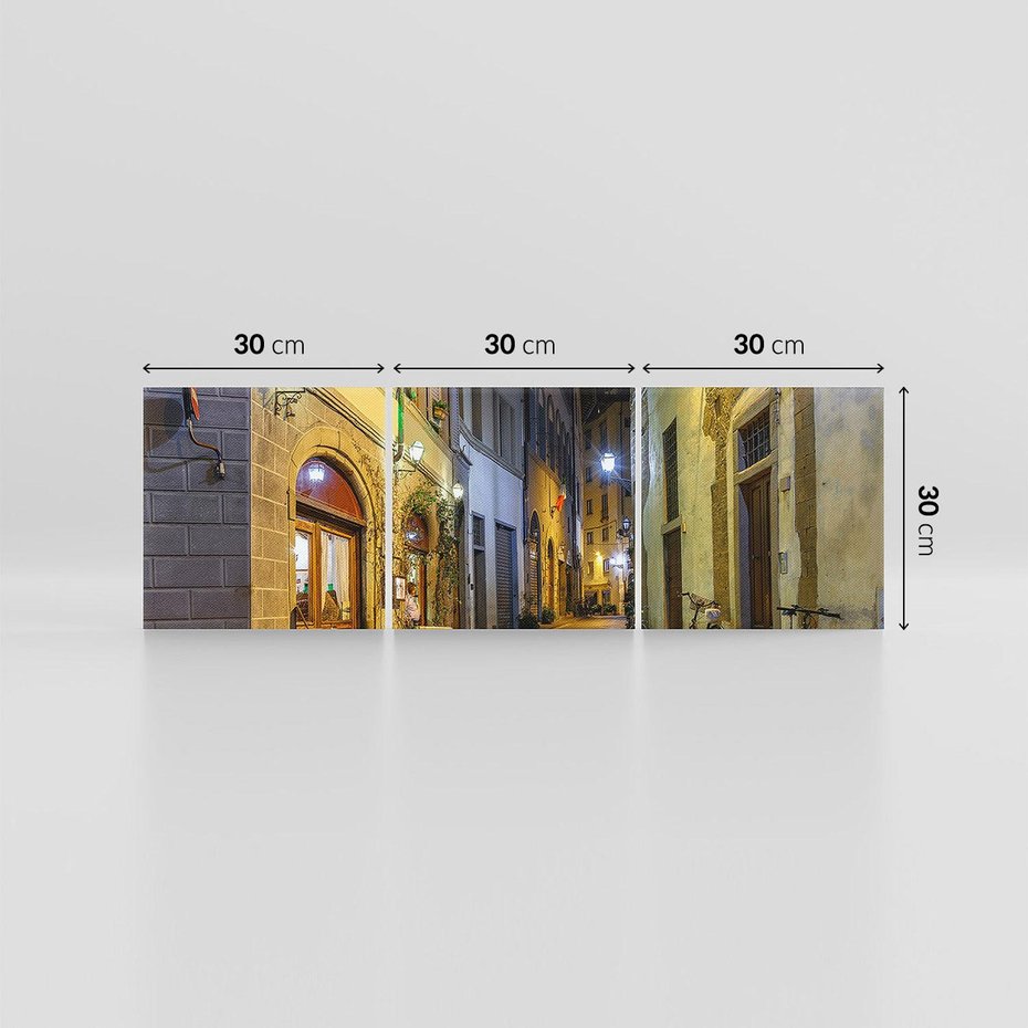 Obraz na płótnie 90x30 - Toskańska uliczka: włoski urok - Włochy, Toskania