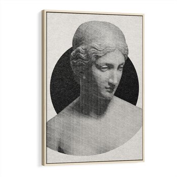 Obraz w ramie 70x100 - Sztuka Zeszłych Czasów - antyczna rzeźba kobiety, posąg - rama drewno